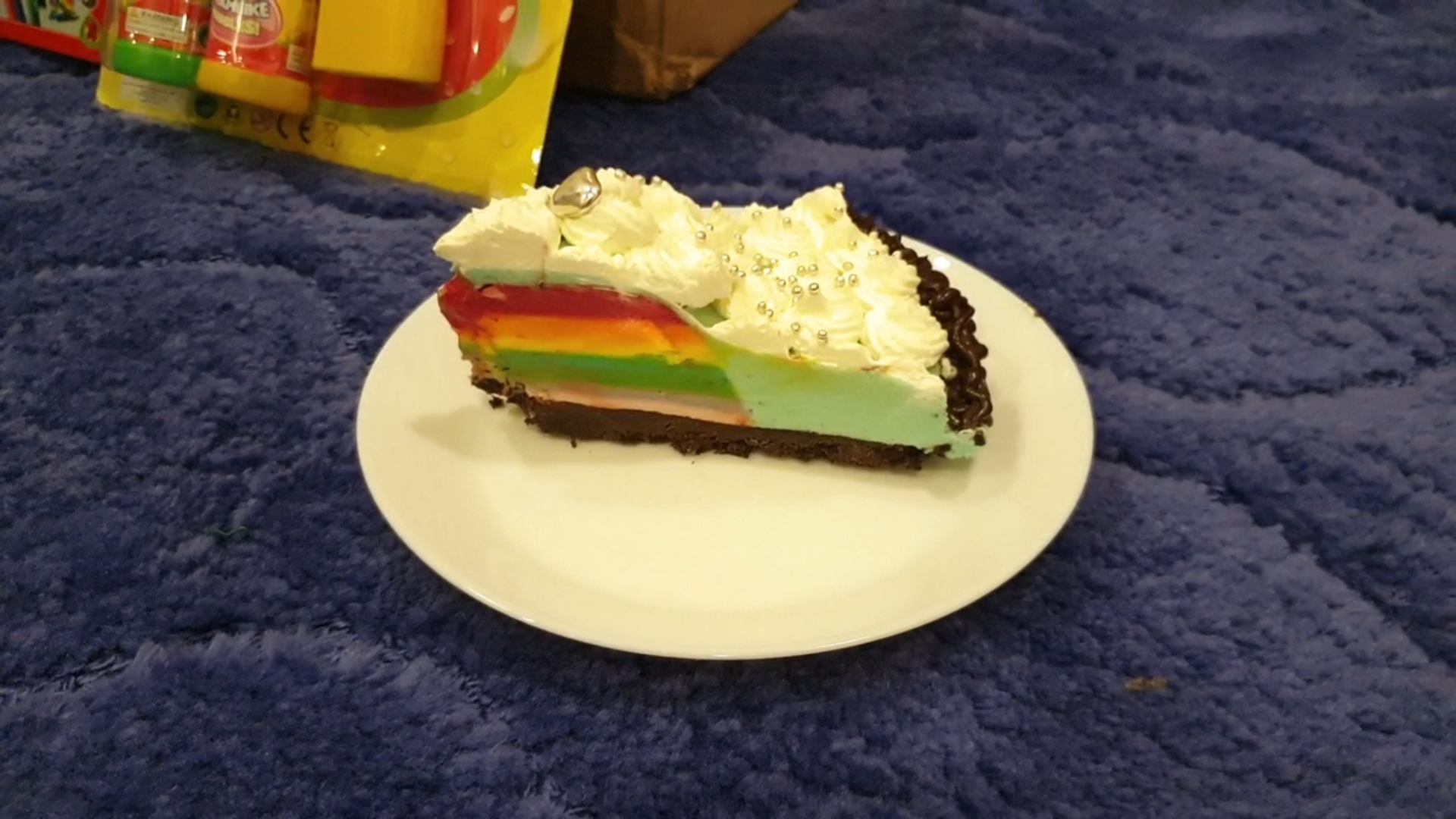 Rainbow Surprise Cheesecake