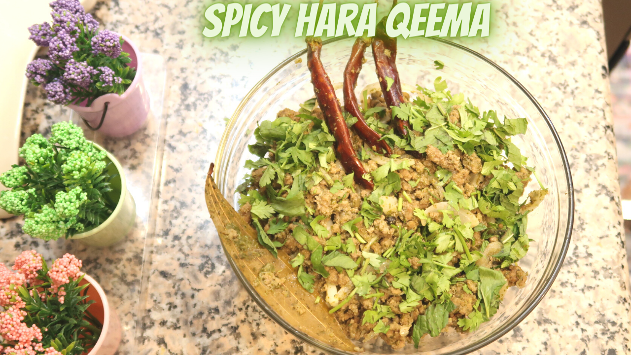 Spicy Green Mince Curry Recipe – Spicy Hara keema Recipe