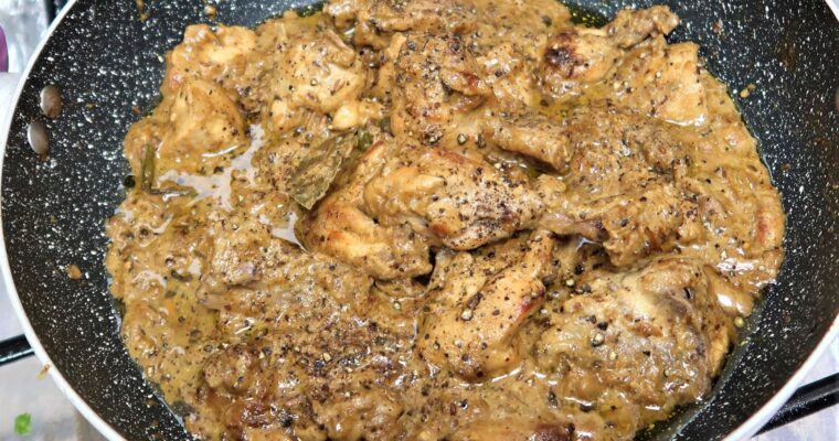 Kali Mirch Chicken – Black pepper chicken curry – Chicken Kali Mirch