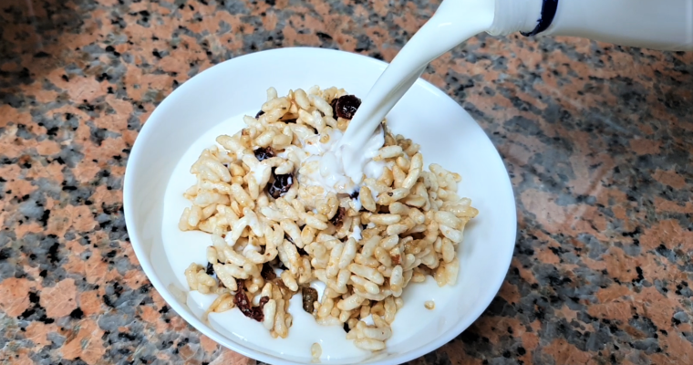 Homemade Rice Puff Cereal – Healthy Breakfast Cereal