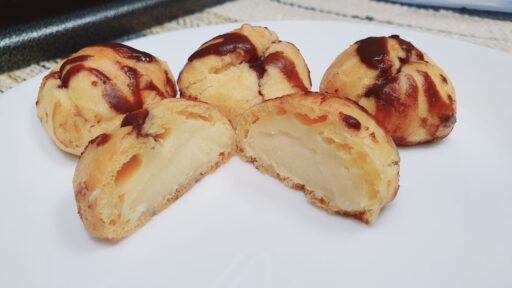 Chocolate Eclairs and Pastry Cream Puffs