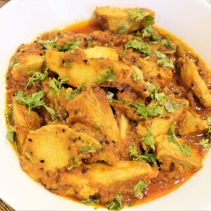 Chatpati Achari Arbi/Arvi (Taro Root Curry)