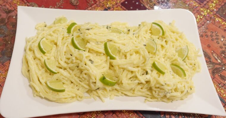 Creamy Lime Spaghetti