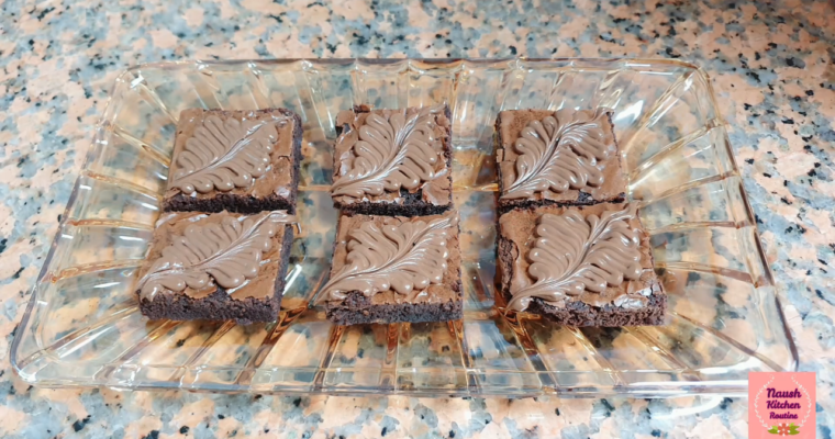 Fudgy Brownies with Nutella