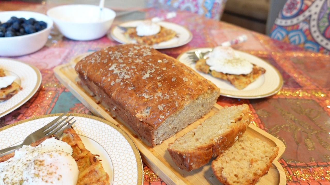 Honey Oats Bread (No Yeast)