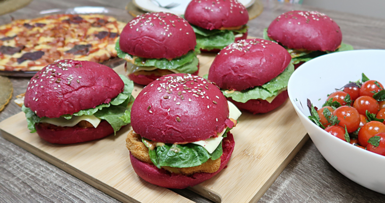 Beetroot Burger Buns