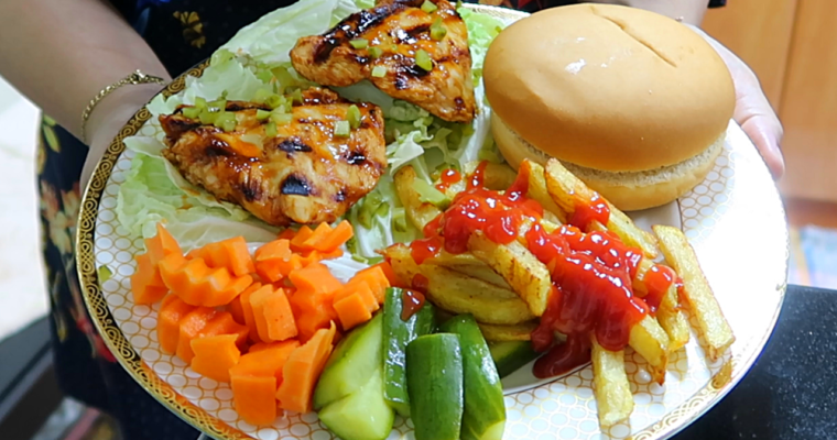 BBQ Chicken Steak Platter