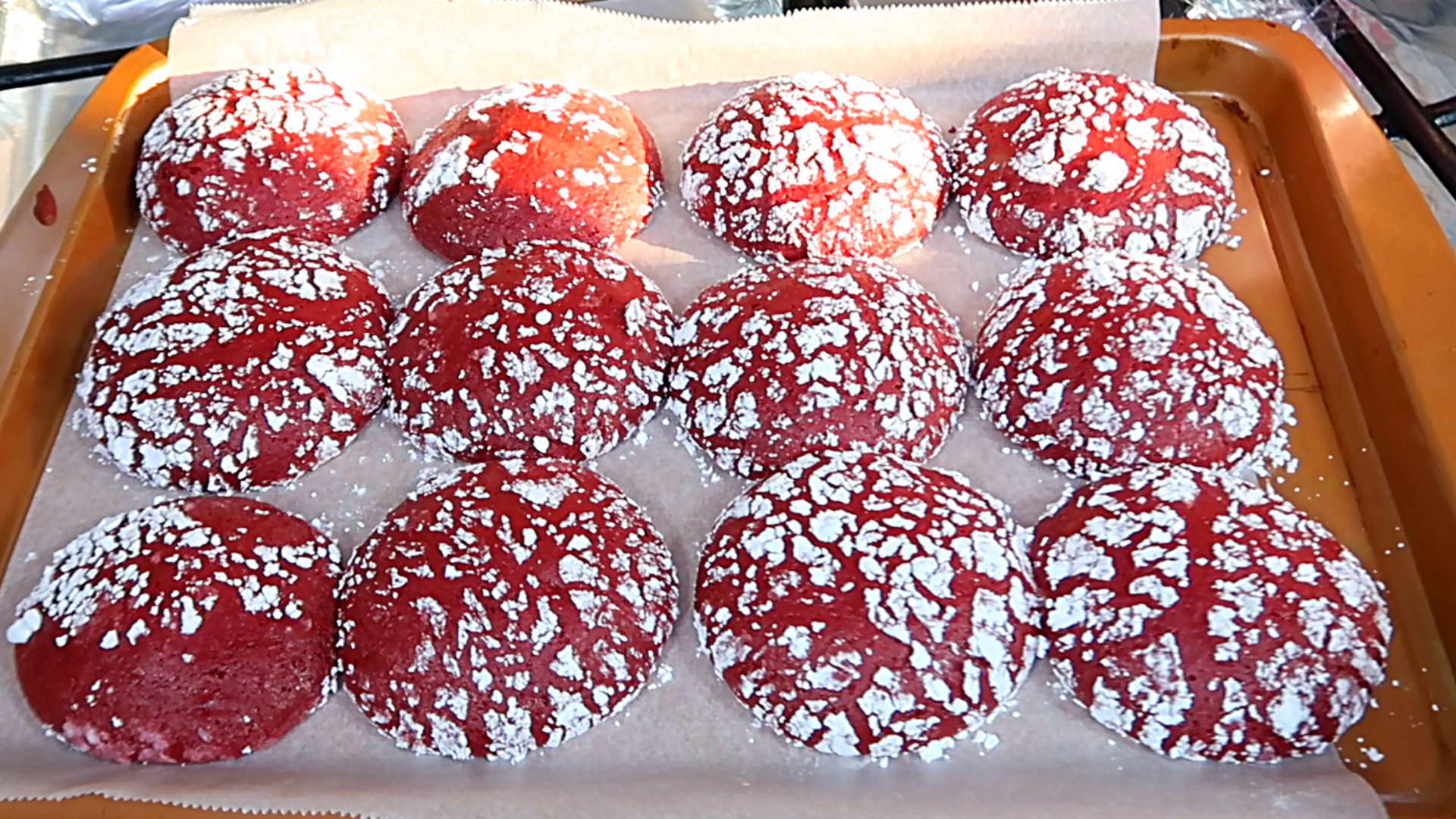 Red Velvet Crinkle Cookies (Chewy Goodness)