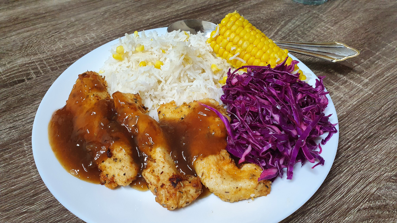 Chicken Strips with Honey Sauce