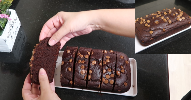 Chocolate Pound Cake (Eggless and Whole Wheat)