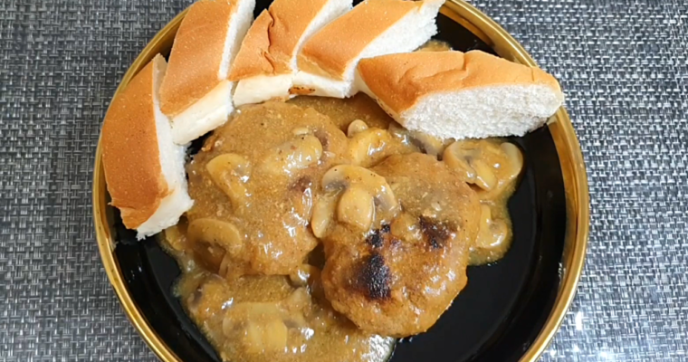 Salisbury Beef Steak with Mushroom Sauce