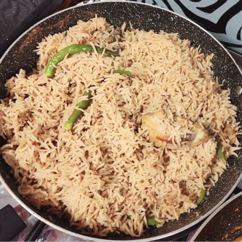 Chicken Pulao minimalistic style