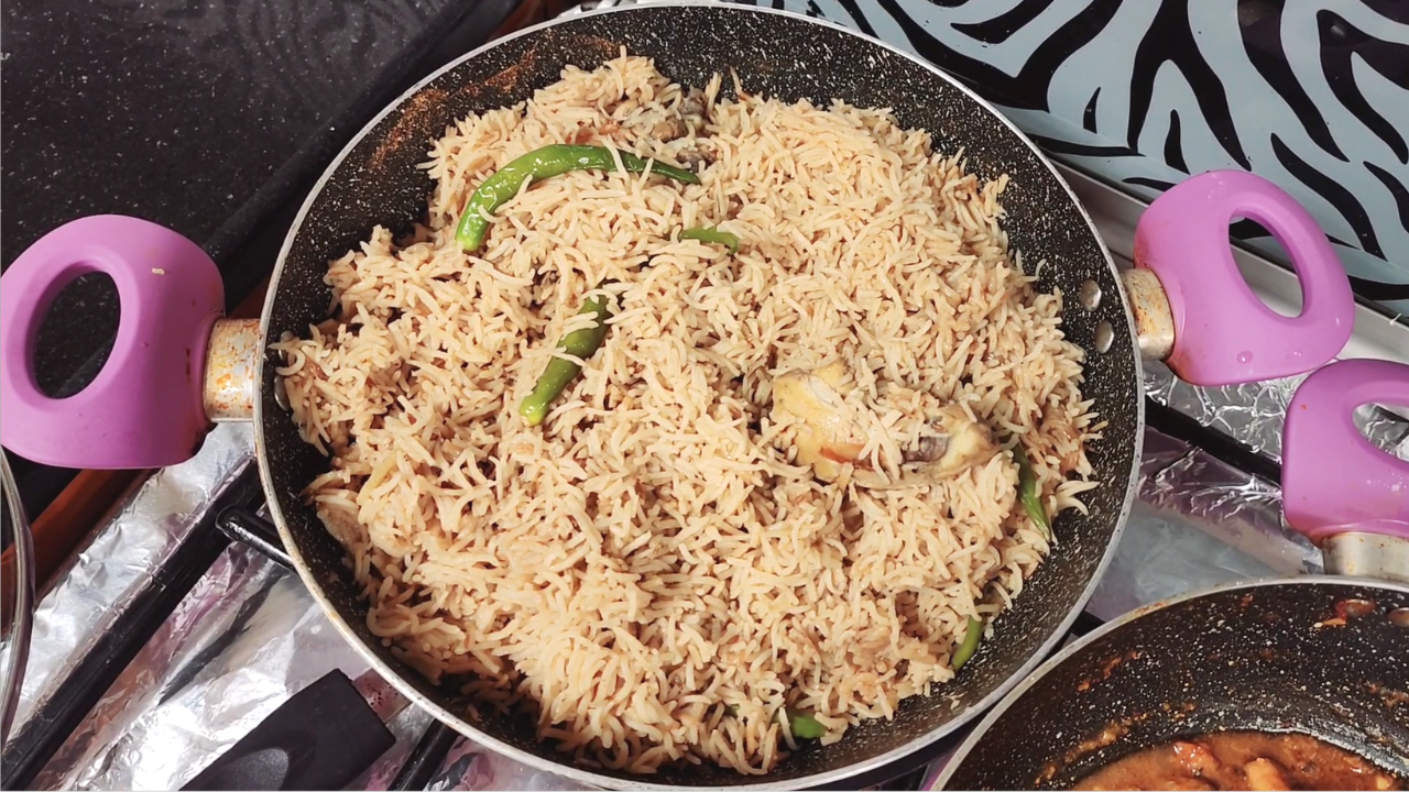 Chicken Pulao minimalistic style