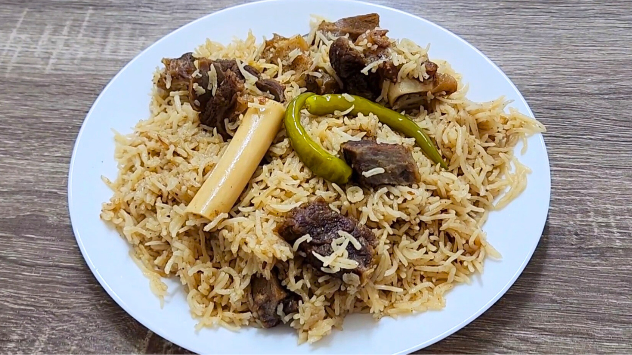 ZALIM PULAO – Mutton Yakhni Pulao