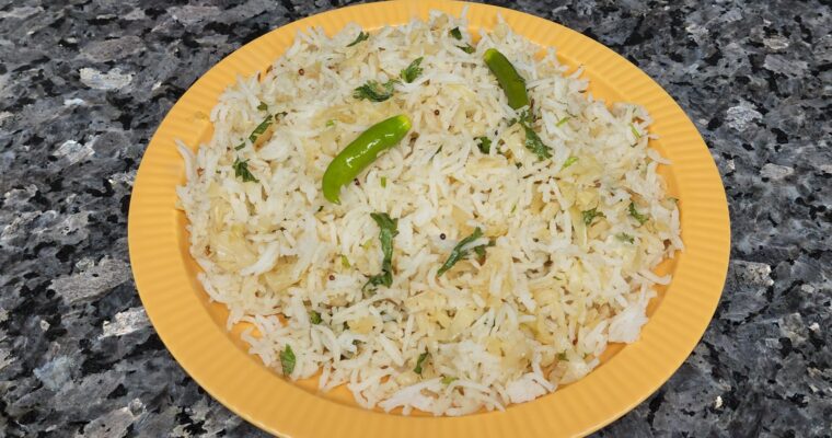 Cabbage Rice/ Patta Gobhi Rice