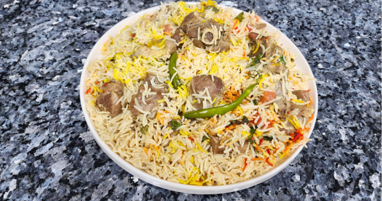 Mutton Pulao with a Twist – Naush Special