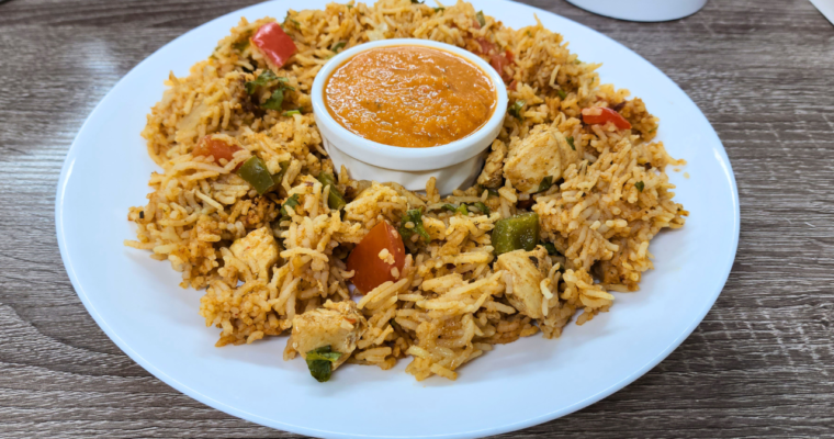 Peri Peri Chicken Rice with Peri Peri Sauce