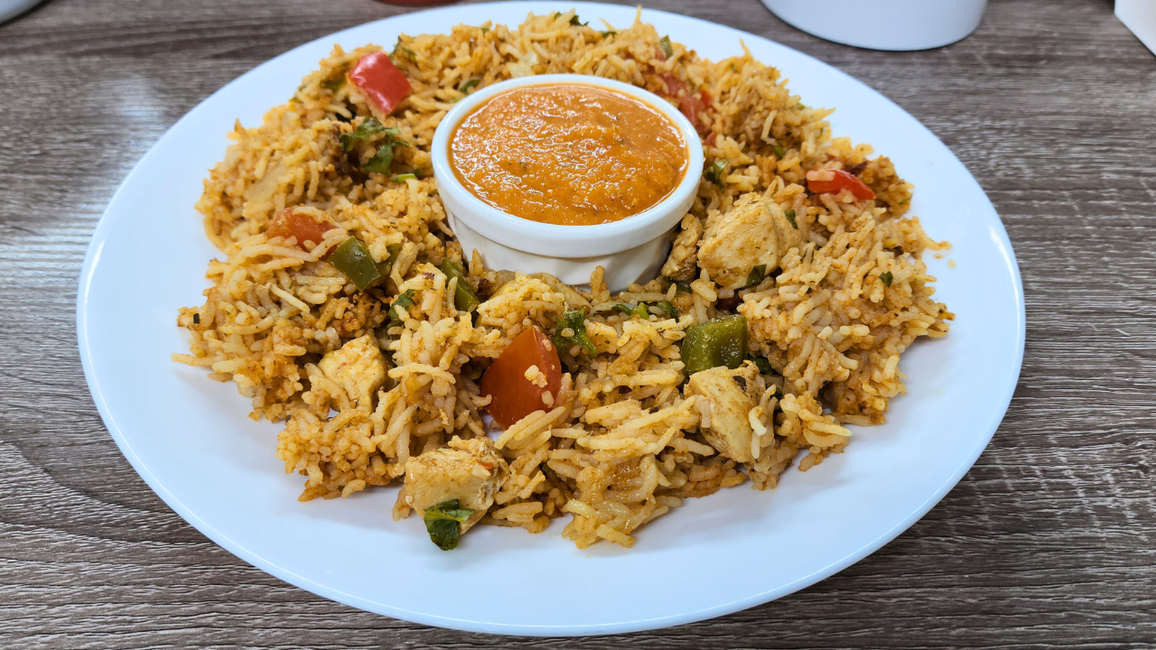 Peri Peri Chicken Rice with Peri Peri Sauce